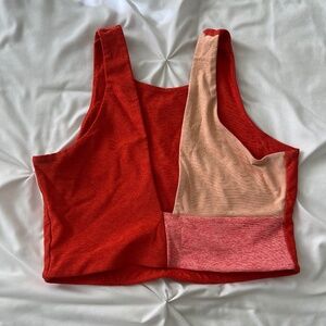 Orange Outdoor Voices Venus crop top